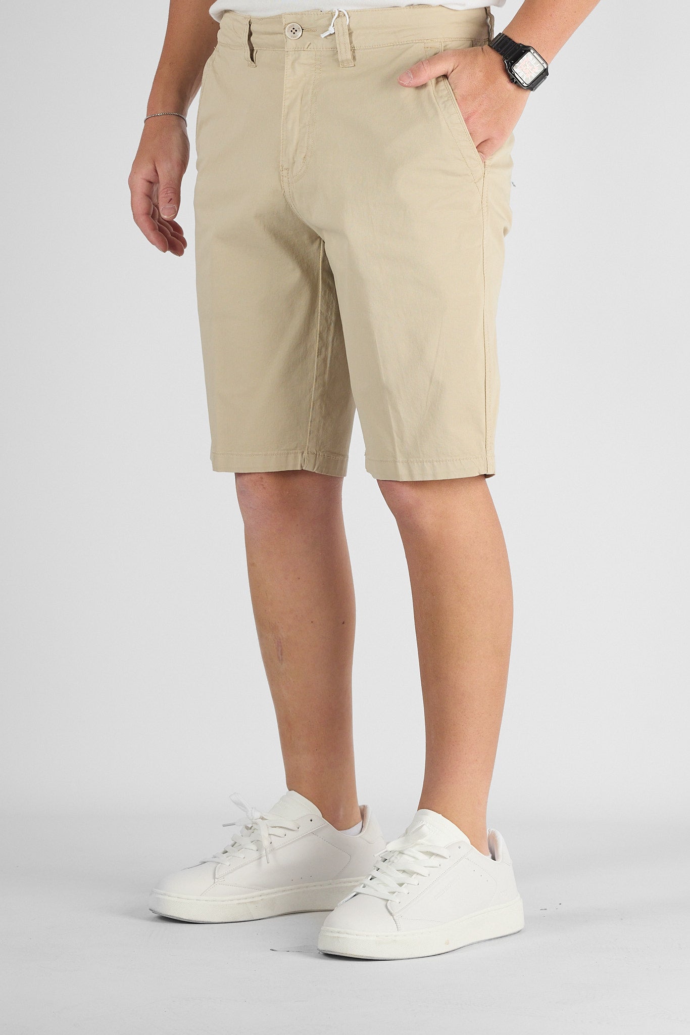 Bermuda Basic Gamba Morbida B012 | 2 per €40 | Beige 5