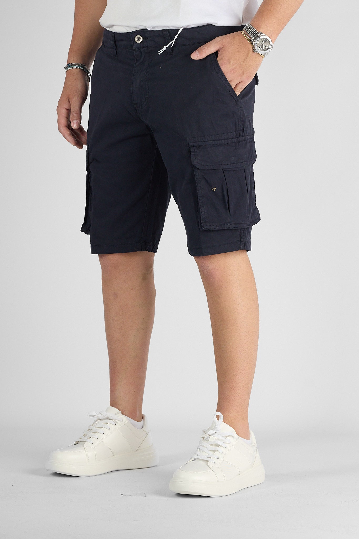 Bermuda Cargo con Tasche Laterali | 2 per €40 | Blu