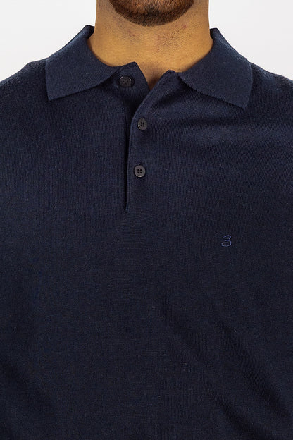 Polopullover aus Wollmischung <tc>"€20 Rabatt auf dem zweiten"</tc> | Blau 20