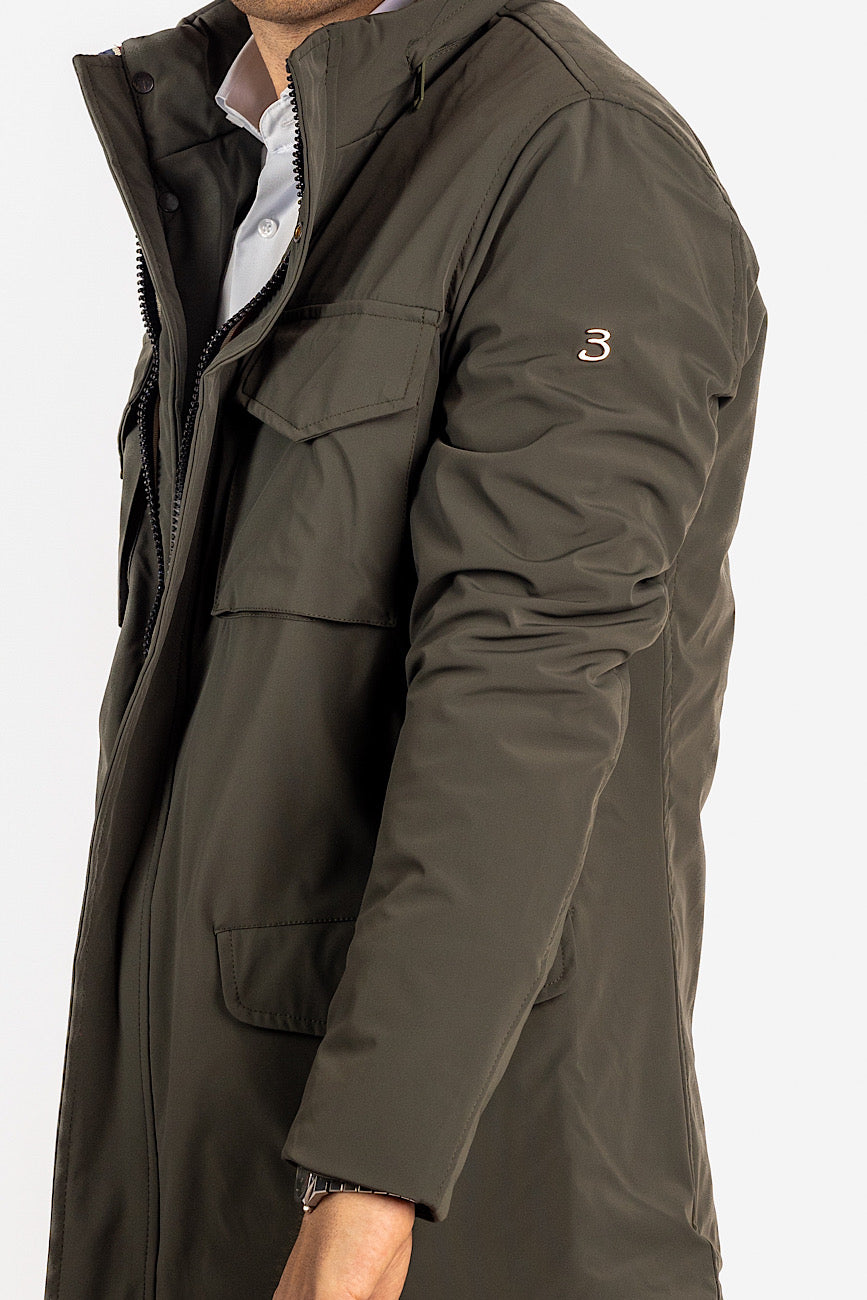 Field Jacket Idrorepellente | Verde