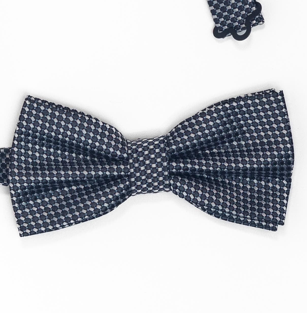 Silver Bow Tie | Blue Fantasy