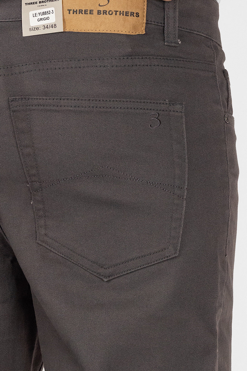 Pantalone 5 Tasche Regular | 2 per €40 | Grigio