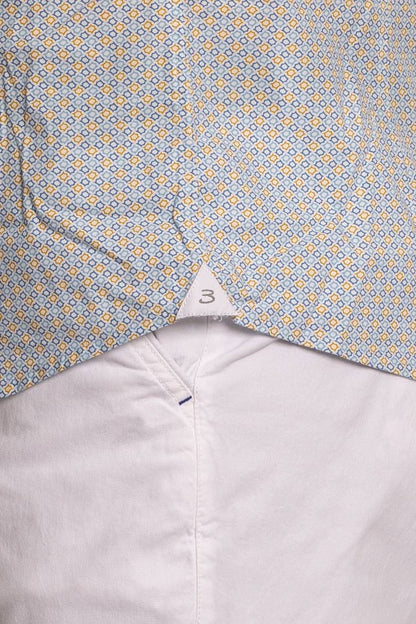 Camisa Estampada Semi Slim 100% Algodón | positano