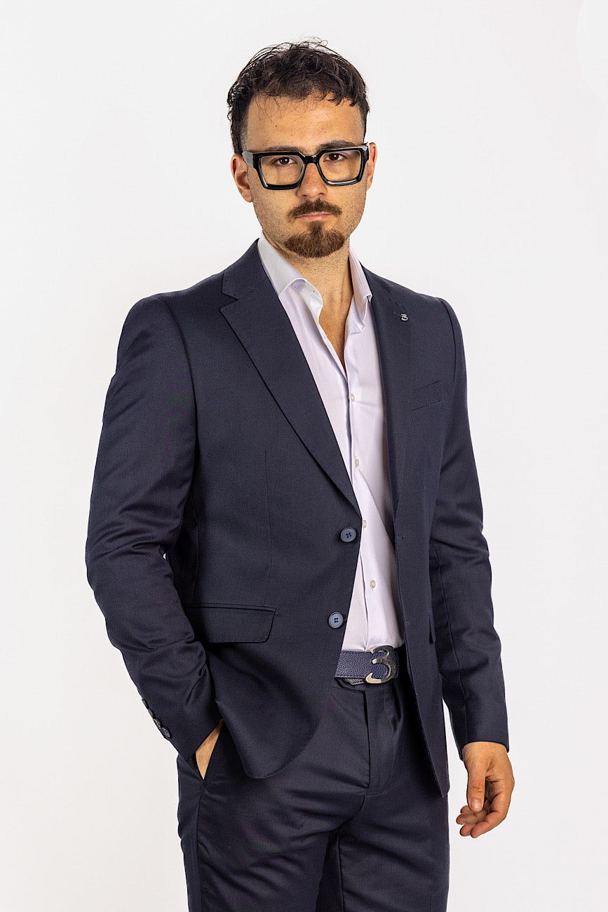 Basic Two Button Suit | Dark Blue