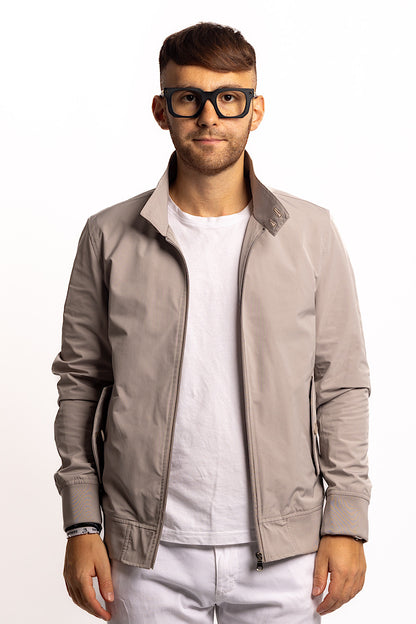 Barracuda Bomber in Unlined Technical Fabric | Sand