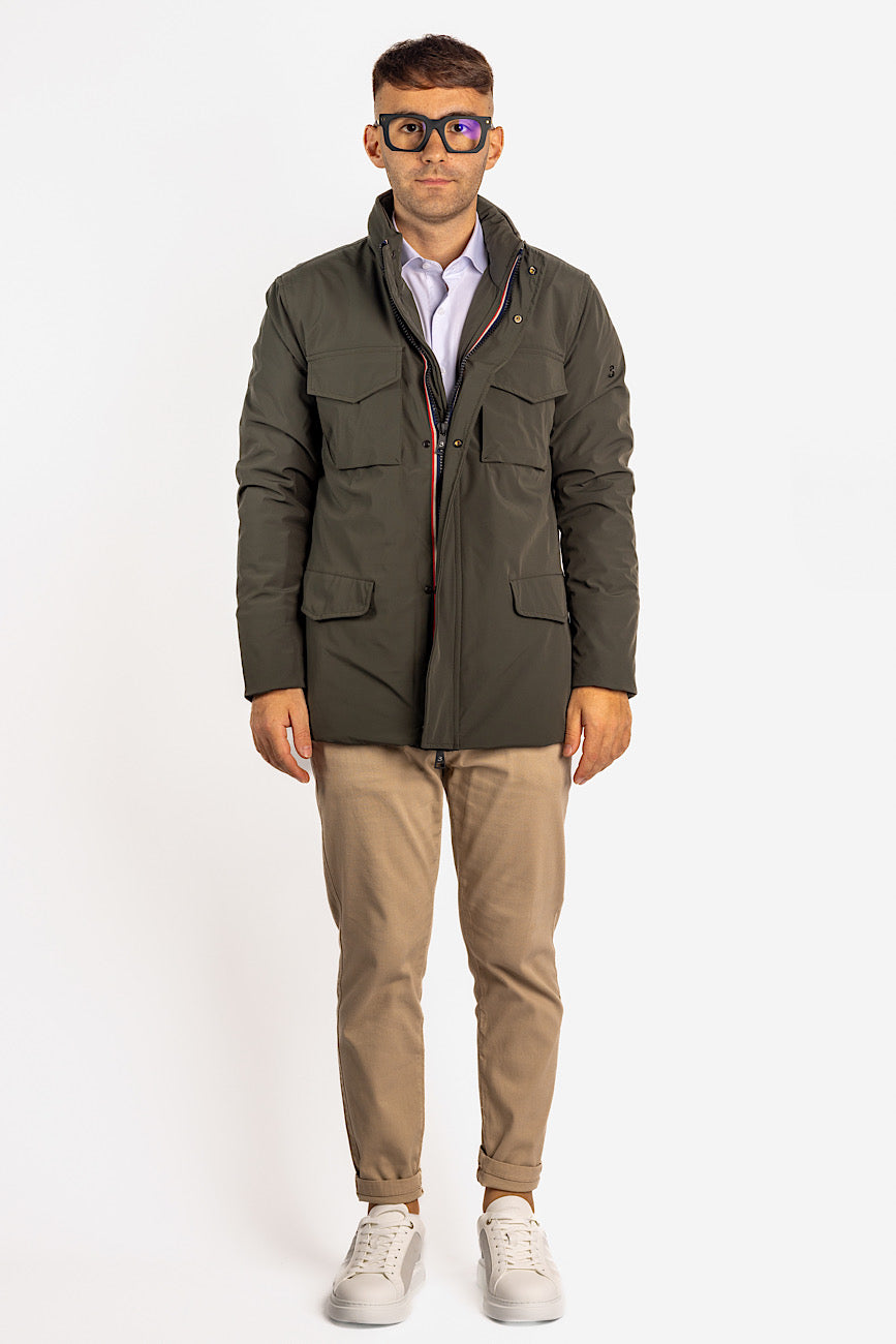 Field Jacket Idrorepellente | Verde