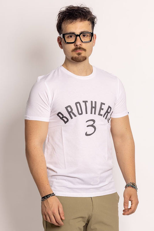 100% Cotton Half Sleeve T-Shirt With Writing 2 for €20 | White