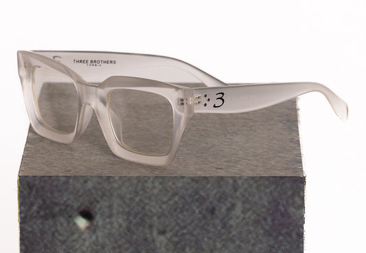 Basic Sunglasses | White Transparent Lens