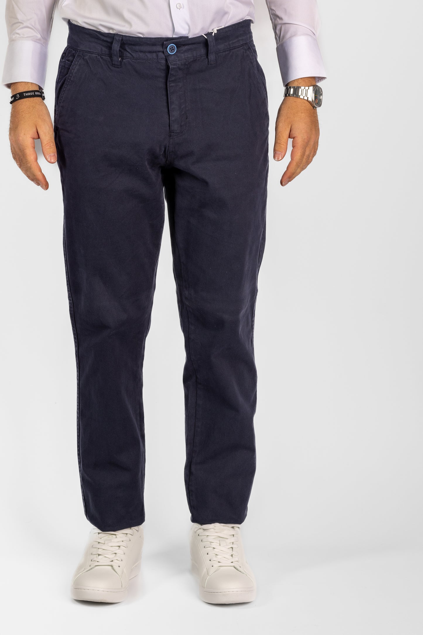 Pantalon à motifs à jambe douce régulière <tc>"20€ de réduction au deuxième"</tc> | BR003 Bleu