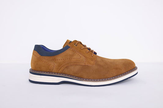 Derby Suede Shoe | Camel