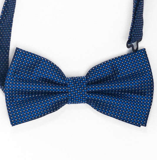 Electric Blue Bow Tie | White Fantasy