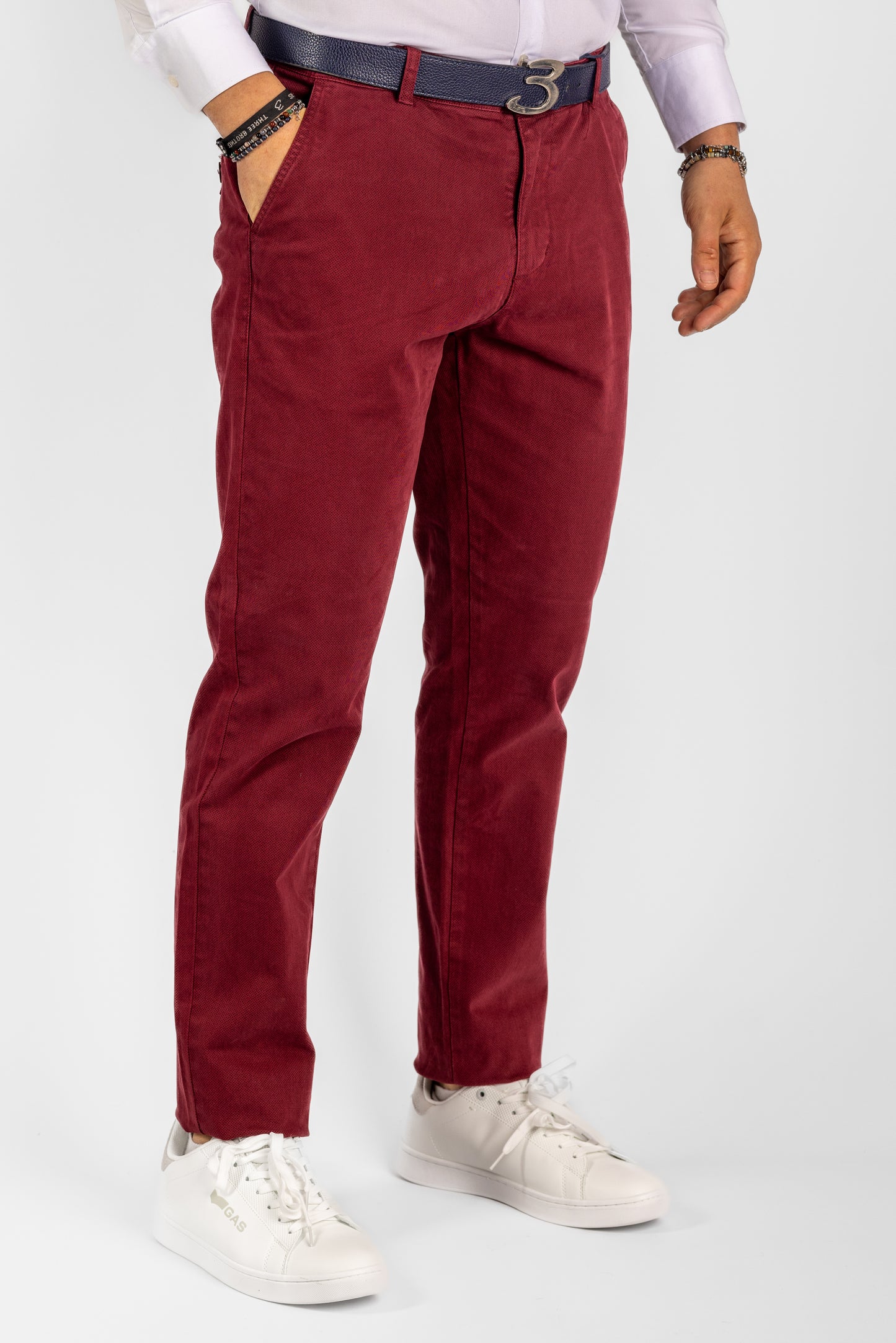 Pantalón Semi Slim Micro Estampado <tc>"€20 de descuento en el segundo"</tc> | 3301 Burdeos