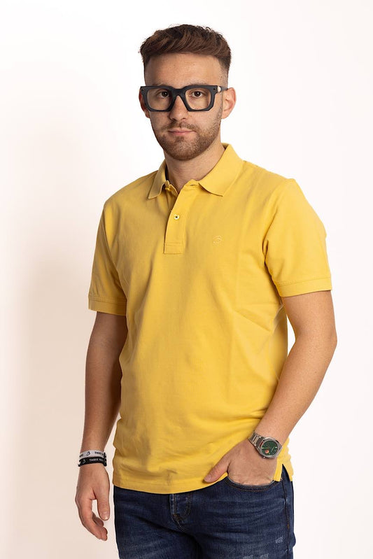 Polo Mezza Manica 100% Cotone Basic 2 per €30 | Giallo 38