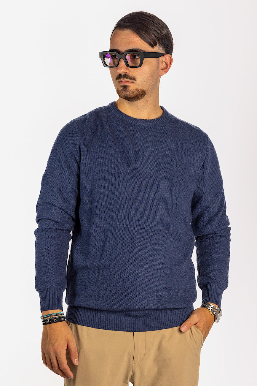 Crewneck Wool Blend Pullover <tc>"€20 discount on the second"</tc> | Light Blue F21