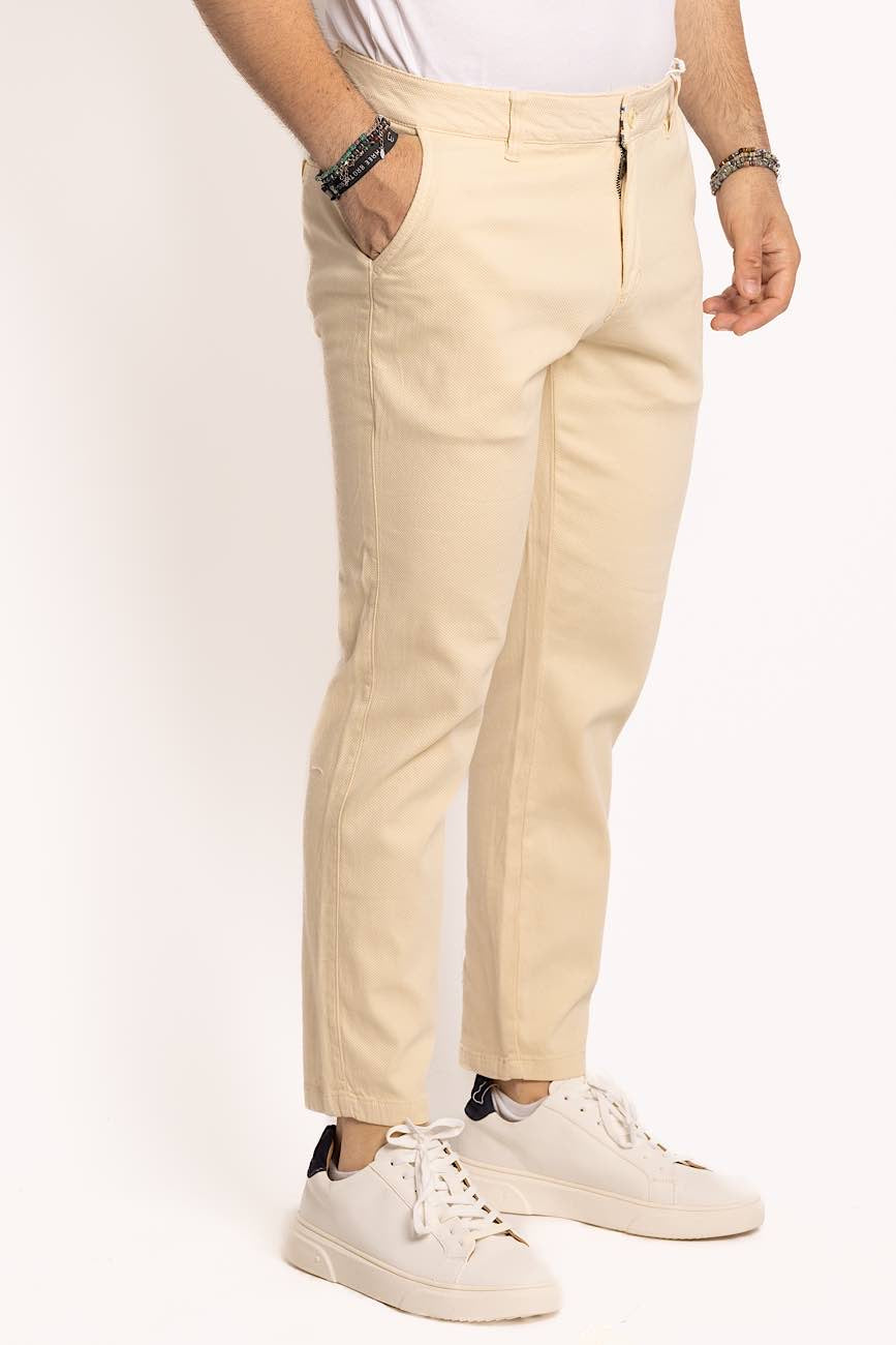 Pantalón capri piqué | beis 5