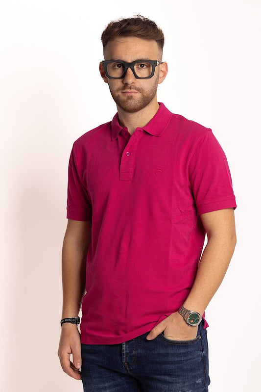 Polo Mezza Manica 100% Cotone Basic 2 per €30 | Fucsia 25