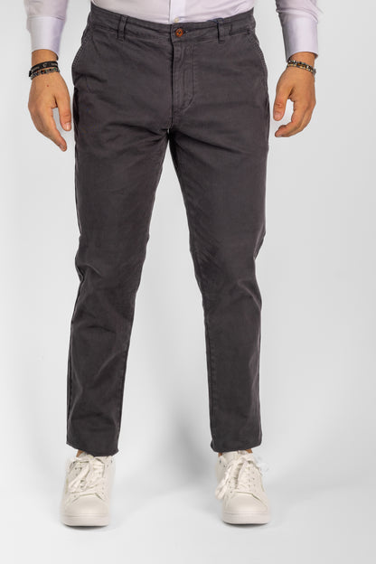 Pantalone Micro Fantasia Semi Slim 2 per €40 | 3301 Grigio Scuro