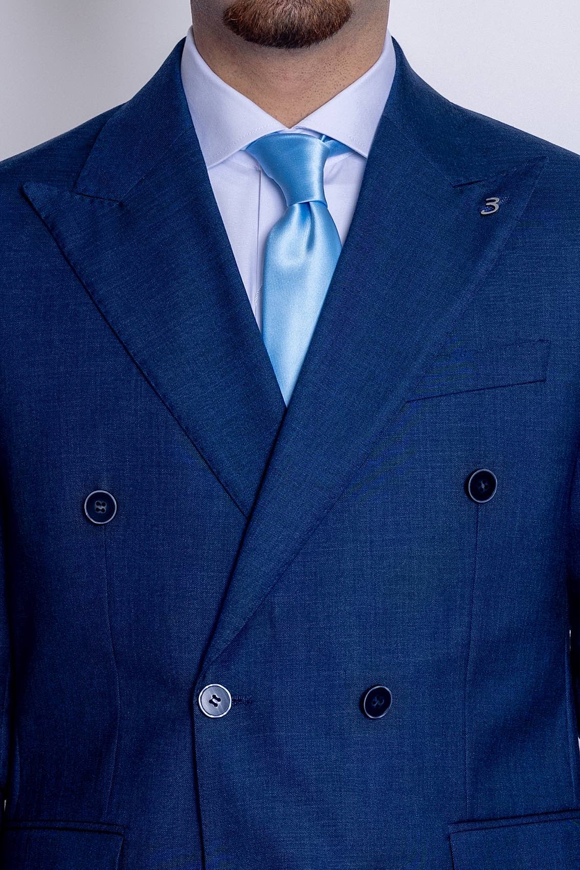 Basic Double Breasted Suit | Parliament Blue