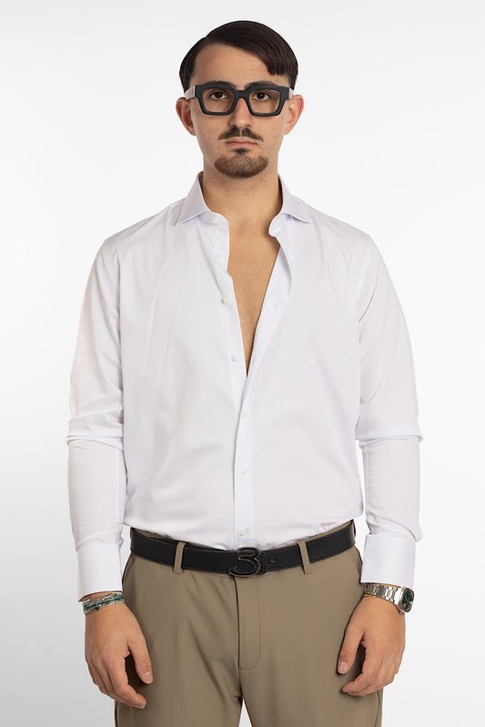 Slim No Iron Shirt | White