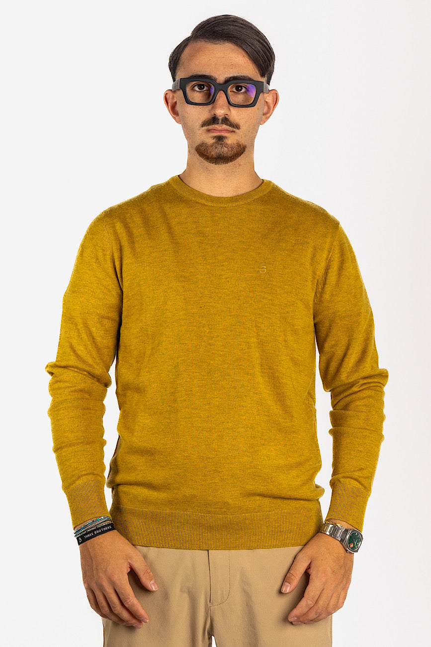 Wool Blend Crewneck Sweater | Plus Sizes | 2 for €50 | Mustard 34