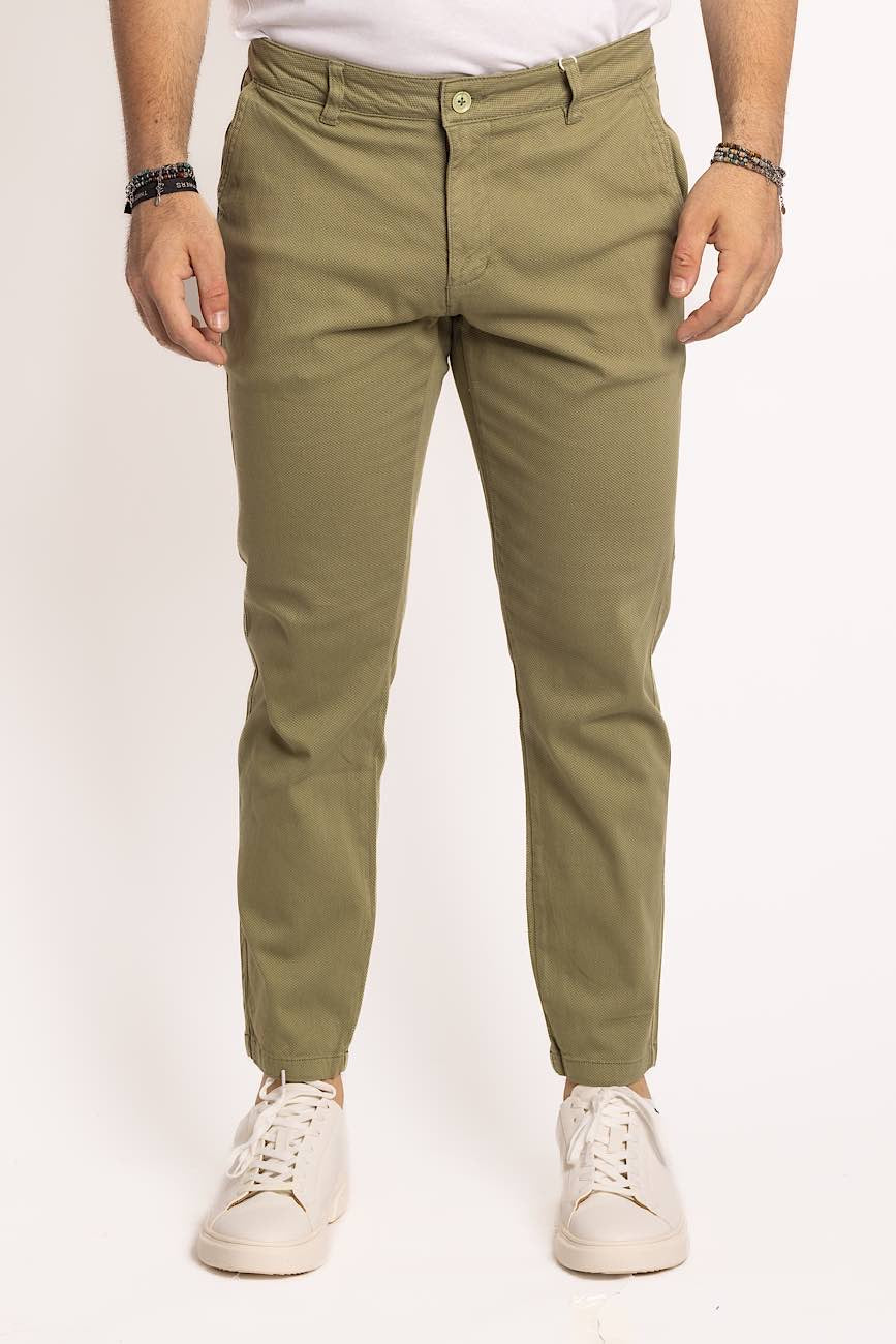 Piquet Capri trousers | Green 4