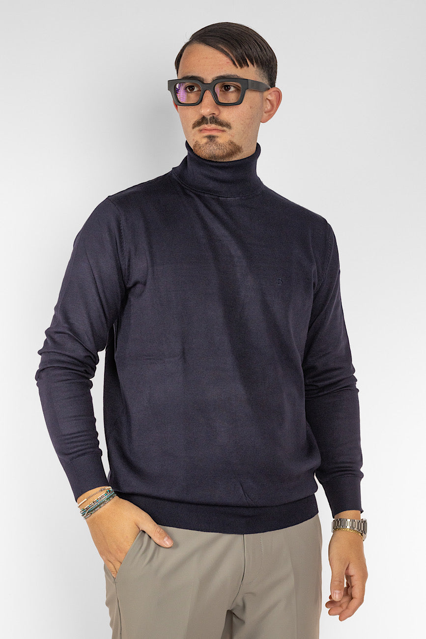 Pullover Collo Alto | 2 + 1 Gratis | Blu