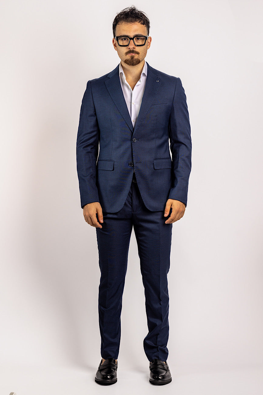 Basic Two Button Suit | Blue