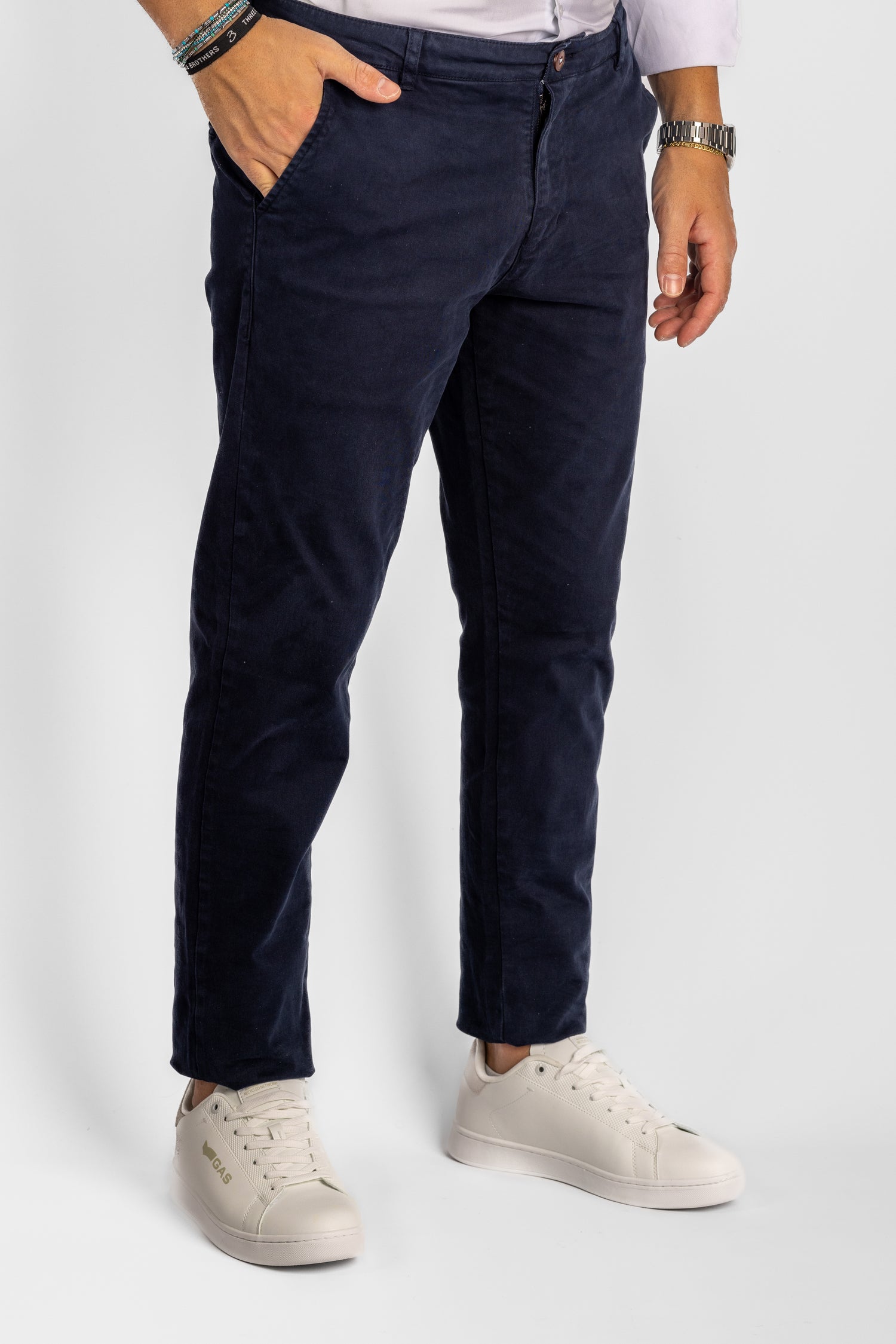 Basic Semi Slim Trousers 2 for €40 | 3302 Blue