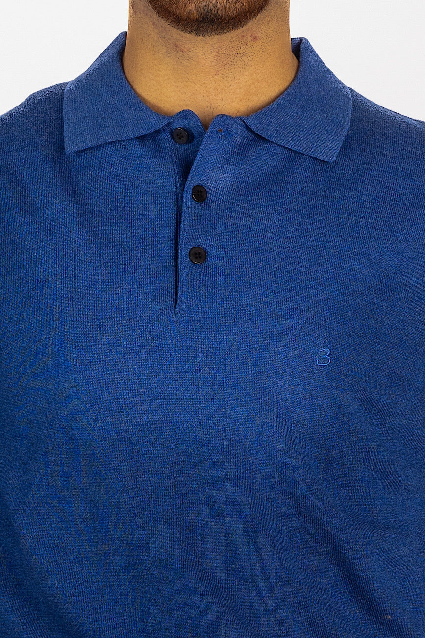 Polopullover aus Wollmischung <tc>"€20 Rabatt auf dem zweiten"</tc> | Hellblau 03