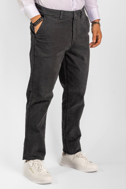 Pantalón básico regular con pernera suave <tc>"€20 de descuento en el segundo"</tc> | BR002 Gris