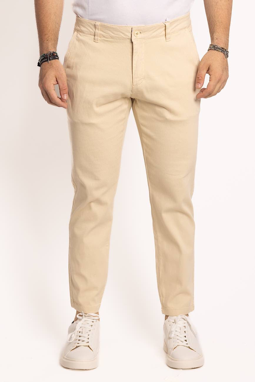 Pantalone Piquet Capri | Beige 5