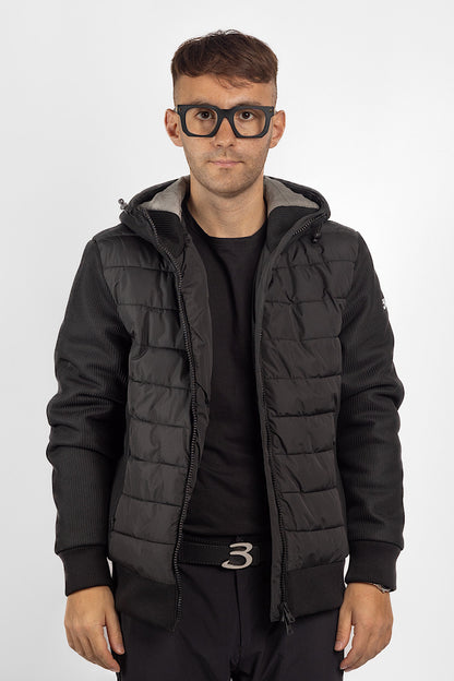 Double Fabric Bomber | Black