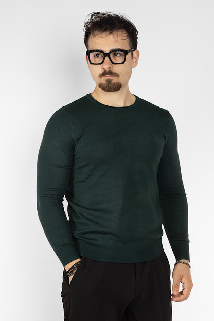 Pullover Girocollo | 2 + 1 Gratis | Verde Bottiglia