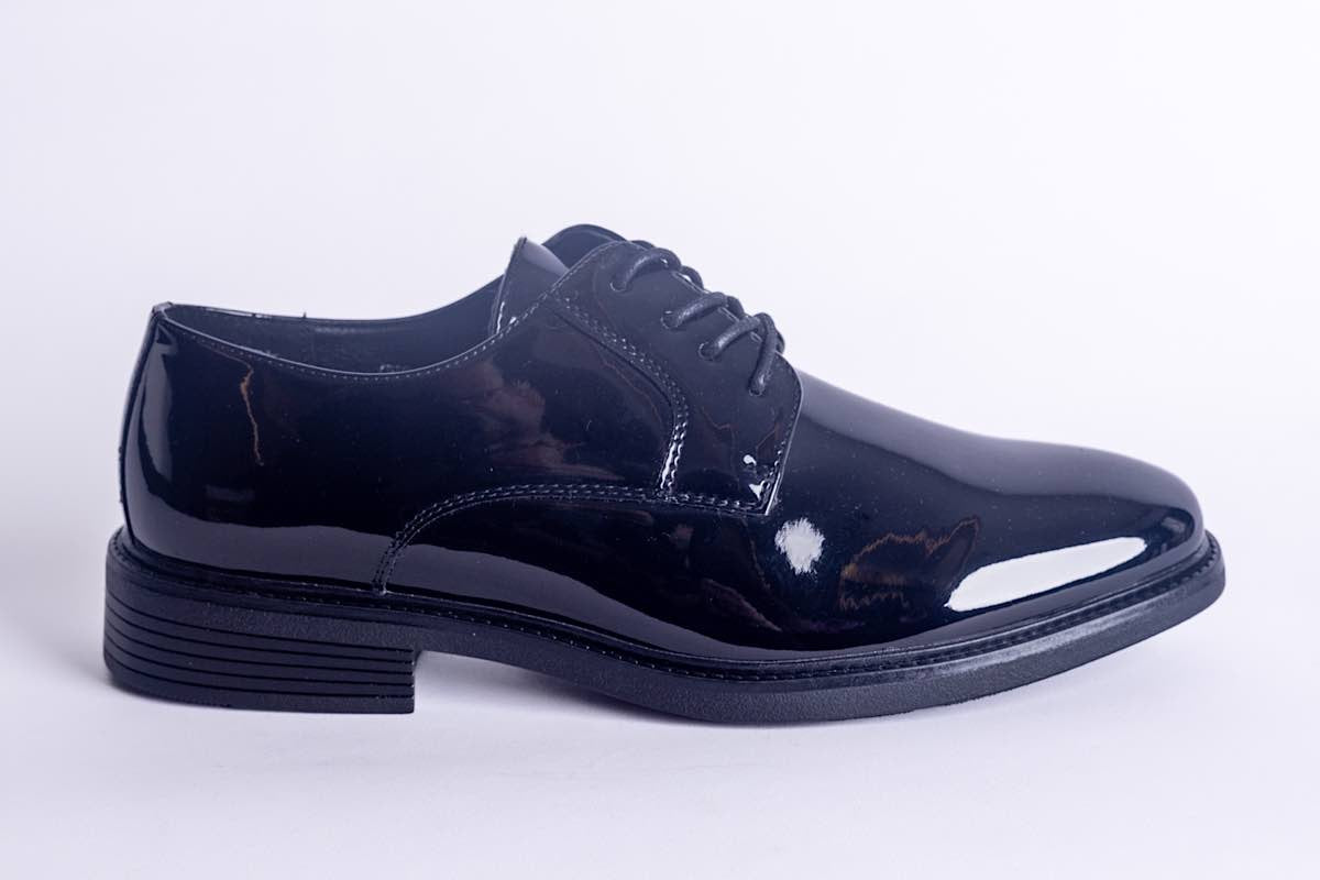 Derby Shiny Dress Shoe | Black