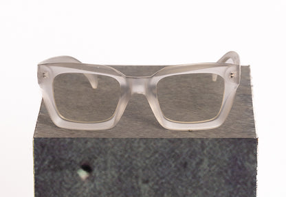 Basic Sunglasses | White Transparent Lens