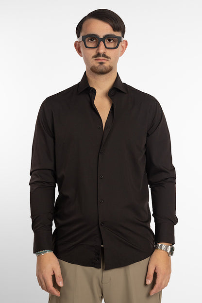 Slim No Iron Shirt | Black