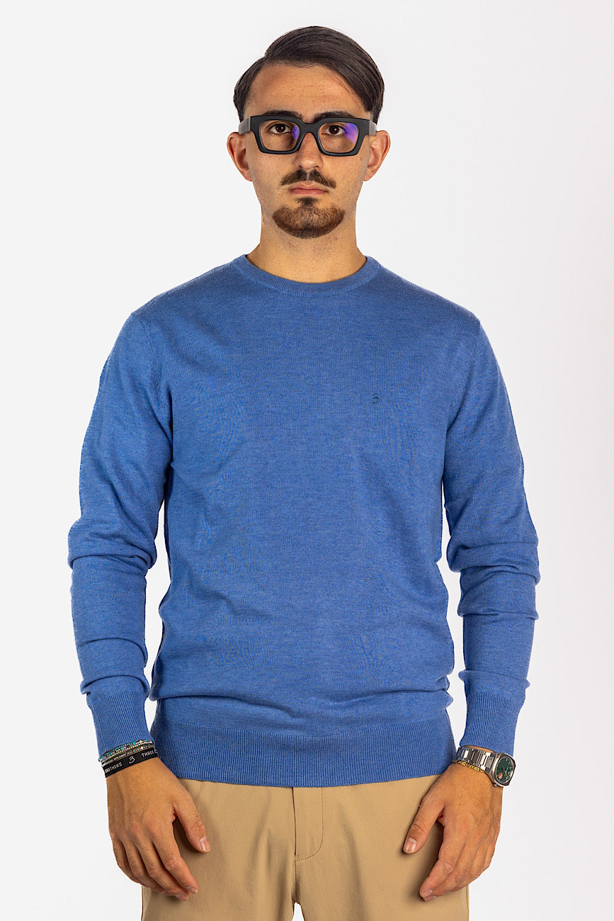 Wool Blend Crewneck Sweater | Plus Sizes | 2 for €50 | Light Blue 04