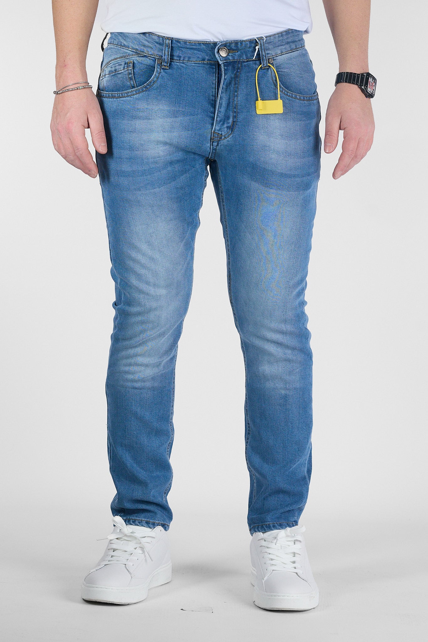 Jeans Basic Capri Ultra Light Chambray Chiaro | 2 per €50 | 0329