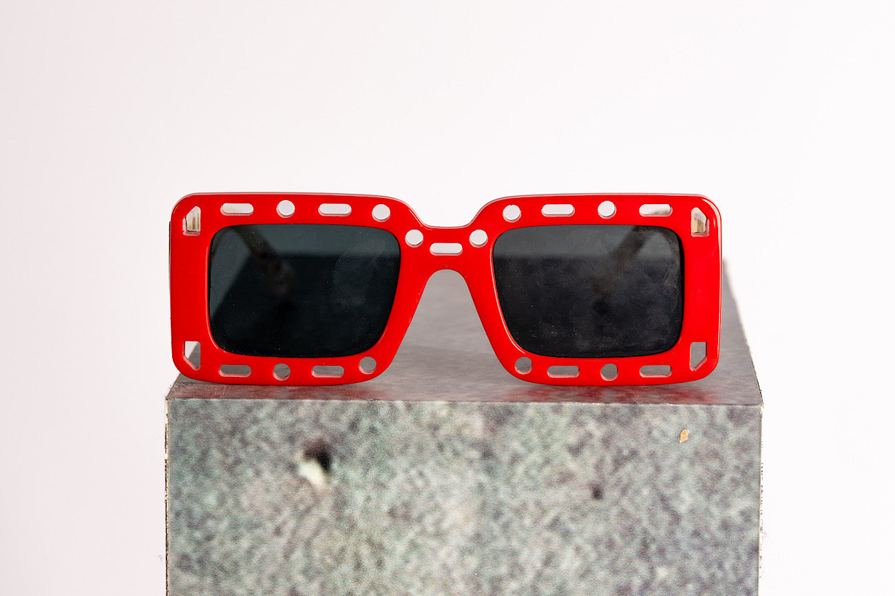 Gafas de sol blancas | Rojo