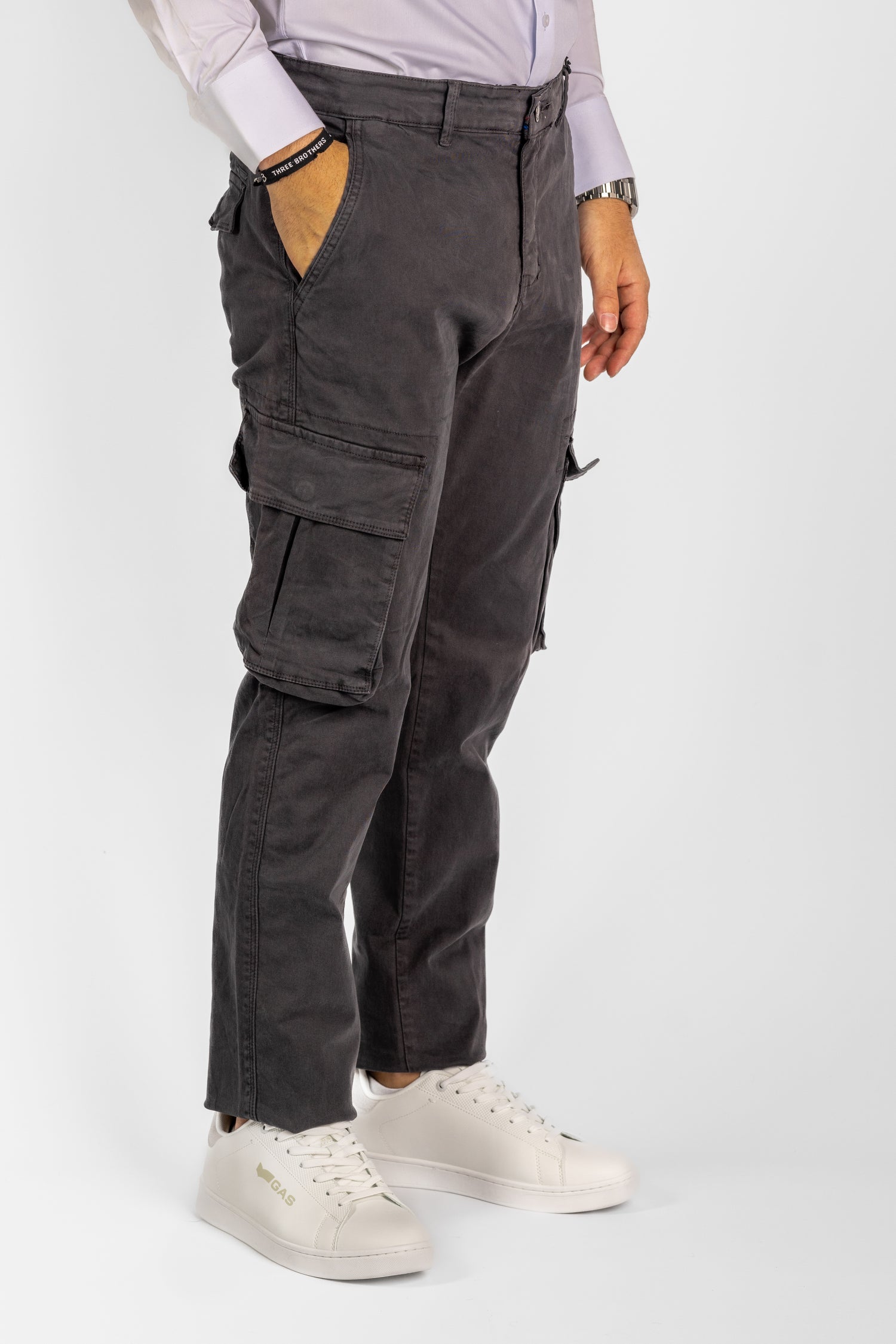 Pantalon cargo semi-mince | 2 pour 40€ | Gris