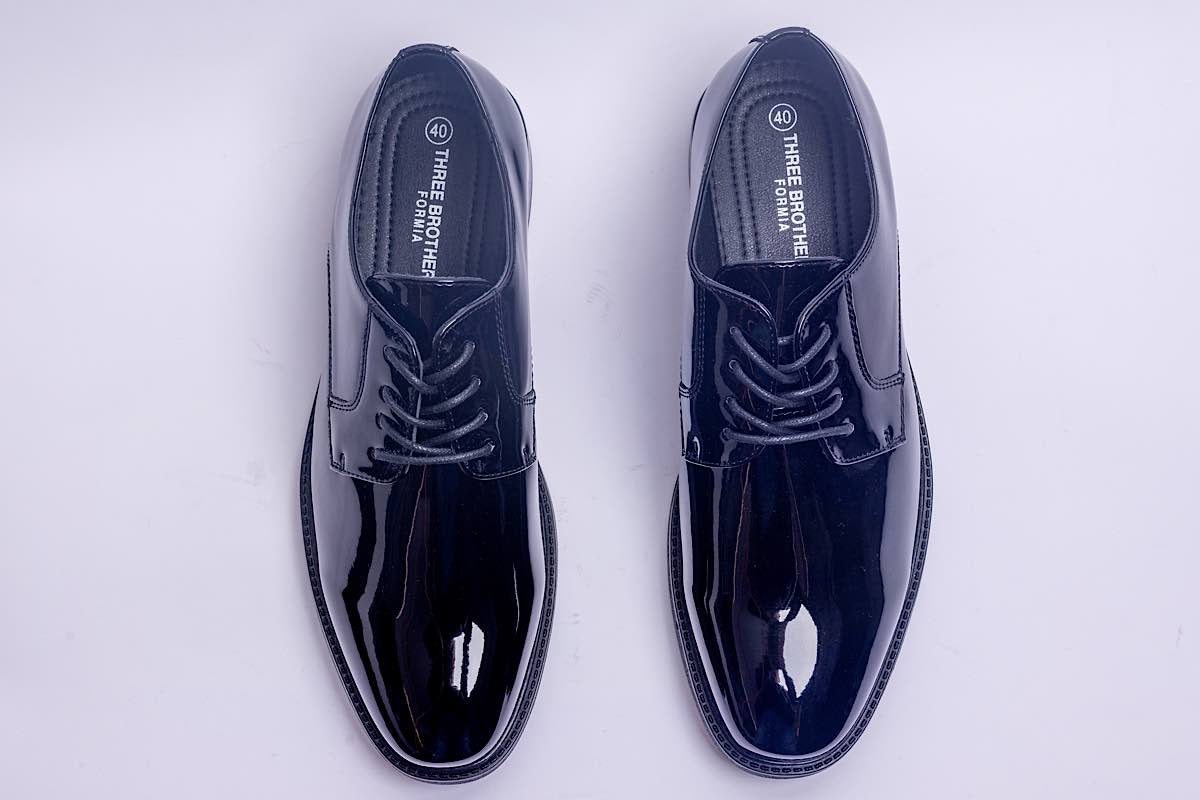 Derby Shiny Dress Shoe | Black