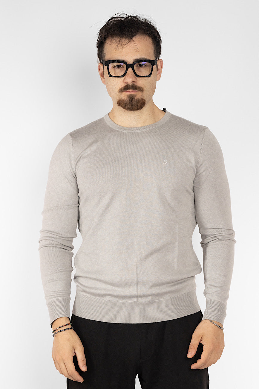 Pullover mit Rundhalsausschnitt | 2 + 1 Gratis | Eis