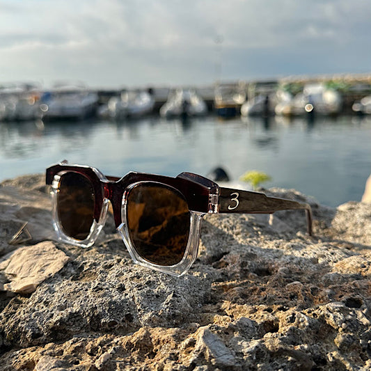 Abu Dhabi Brown & White sunglasses