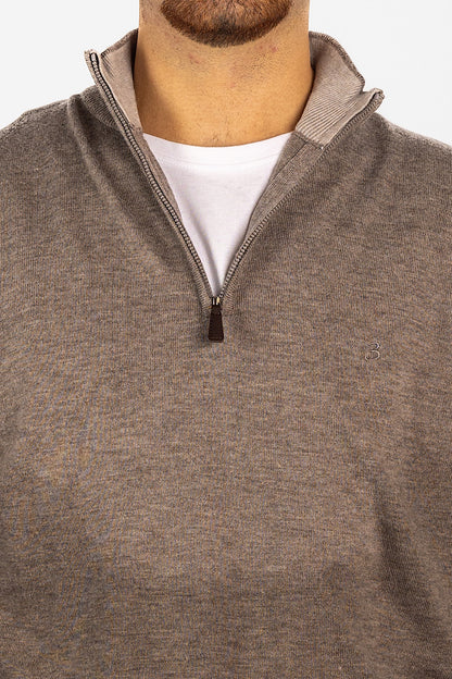 Wool Blend Half Zip Pullover<tc>"€20 discount on the second"</tc> | Dove 33