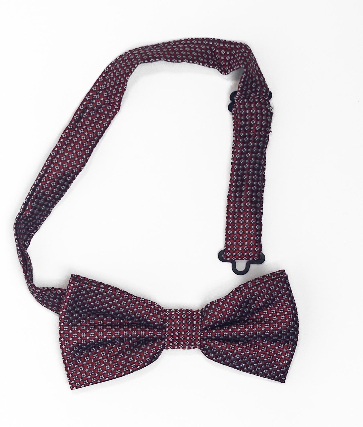 Bordeaux Bow Tie | White Fantasy