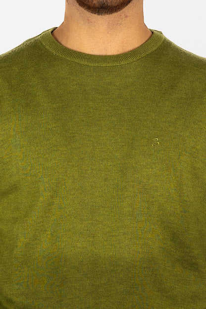 Wool Blend Crew Neck Sweater<tc>"€20 discount on the second"</tc> | Light Green 86