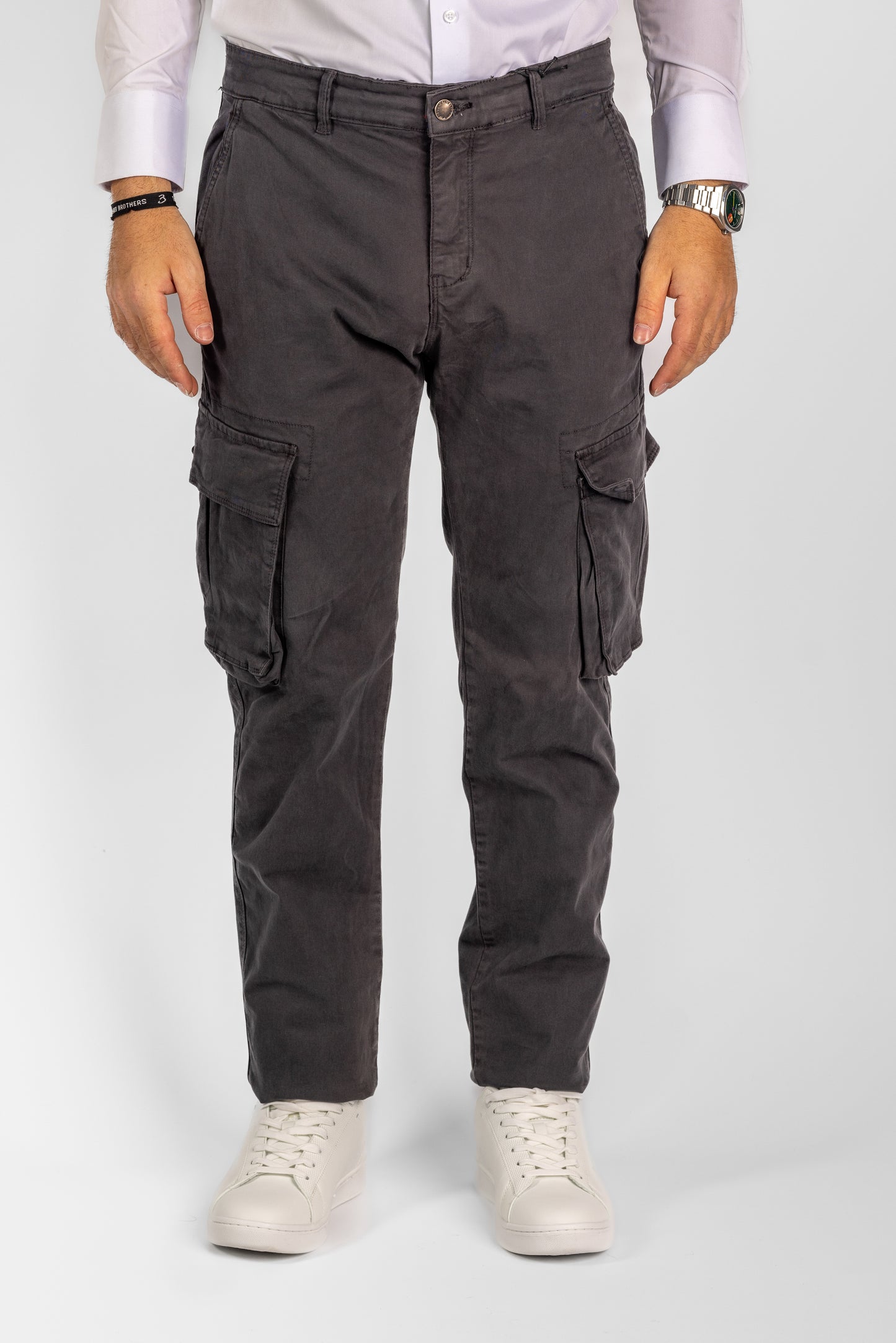 Pantalones cargo semidelgados | <tc>"€20 de descuento en el segundo"</tc> | Gris