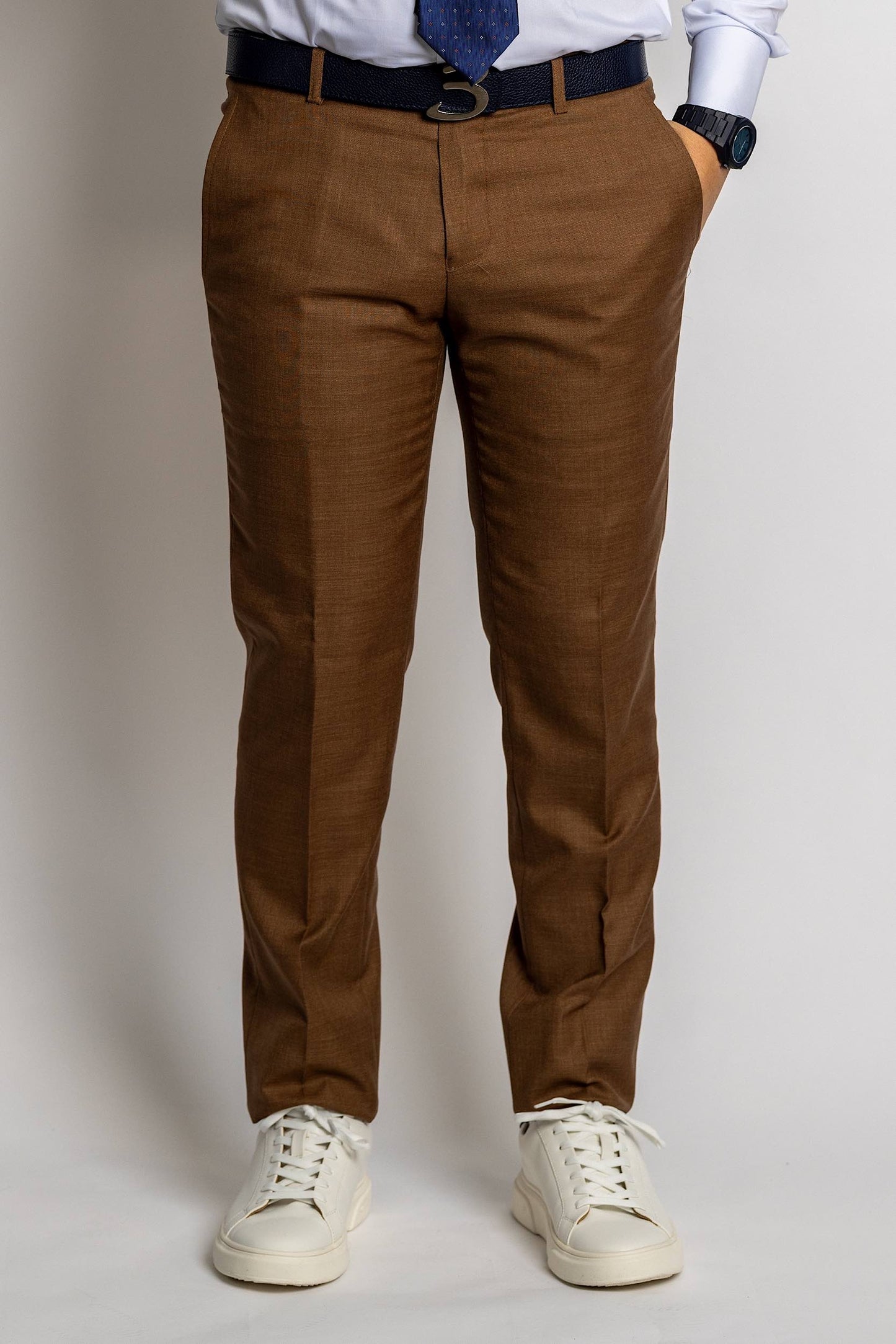 Basic Two Button Suit | Coffee