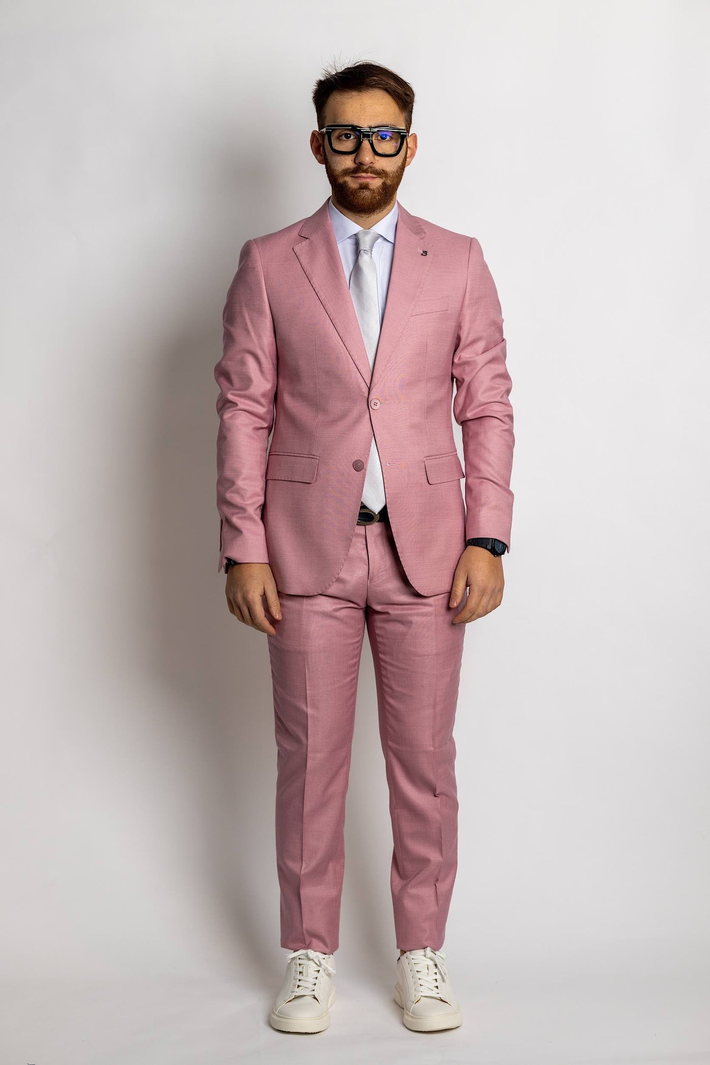 Basic Two Button Suit | Antique Rose