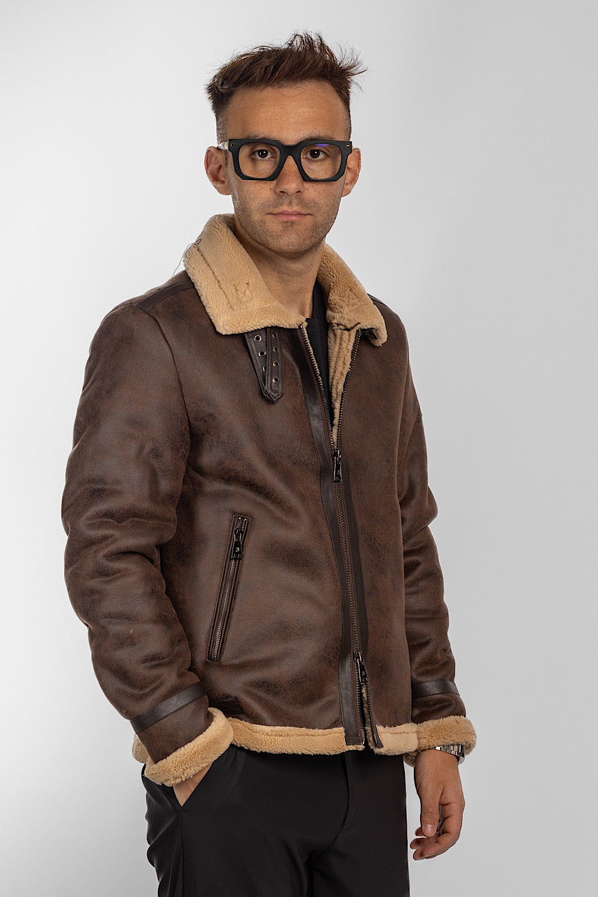 Ecological Sheepskin Aviator Model | Testa Di Moro